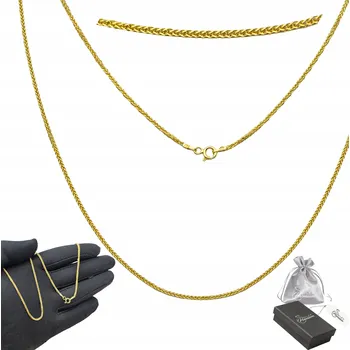 Řetízek Řetízek Zlatý Stříbro pr, 925 Dárek Pozlacený Splétaný materiál SPIGA 45 cm x 1,5 mm