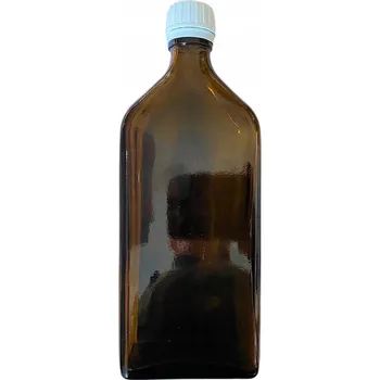 Láhev Skleněná láhev plochá 500 ml x 1 ks s uzávěrem