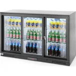 Barová chladnička s 3 posuvnými dveřmi Arktic, 308 l, černá, 1350 x 520 x (V) 865 mm