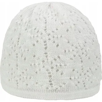 Čepice Čepice beanie s krajkovým vzorem bílá Doll, vel. 49