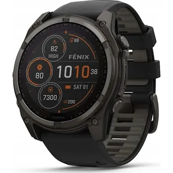 Hodinky Sportovní hodinky Garmin Fenix 8 Solar Sapphire Carbon šedé