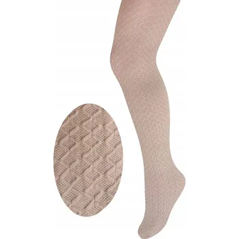 Milusie dětské punčocháče béžové mikrovlákno velikost 152