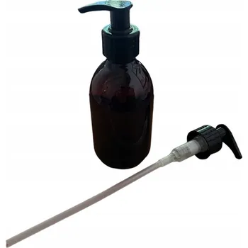 Láhev PET láhev s dávkovačem - hnědá 150 ml