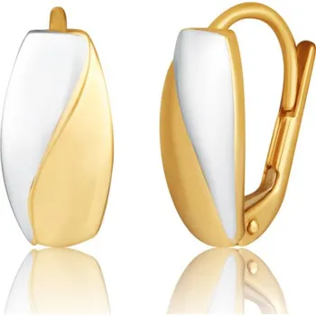 Šperk Zlaté náušnice z kombinovaného zlata