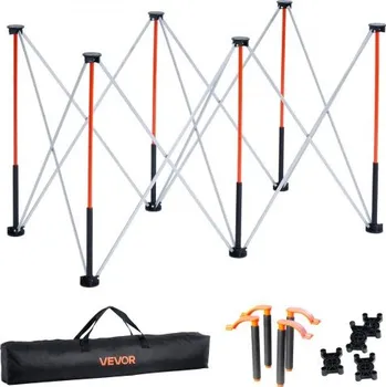 Dílenský stůl Přenosný skládací pracovní stojan VEVOR, skládací pracovní stůl 1266 x 665 mm, nosnost 1135 kg, skládací pracovní stojan bez montáže s úložným vakem, deska stolu NENÍ součástí balení, pro venkovní garáž a dílnu