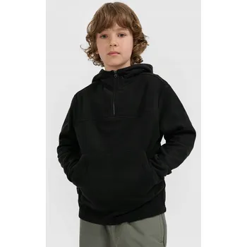 Chlapecká mikina 4F dětská mikina polyester černá, velikost 122