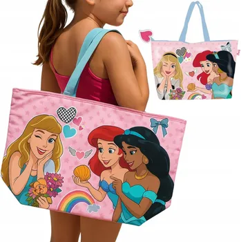 Kabelka Hopki plážová taška polyester růžová