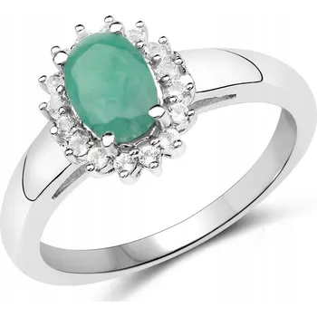 Prsten Prstýnek se smaragdem a horskými křišťály