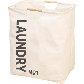 Koš na prádlo Koš na prádlo / Úložný box / Organizér na prádlo s uchy 50L - bílý