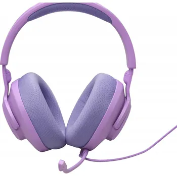 Sluchátka Sluchátka JBL Quantum 100 M2 Fialová herní sluchátka přes uši