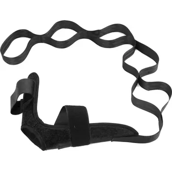 Flexibilní fitness pás na nohy | popruh - Černý