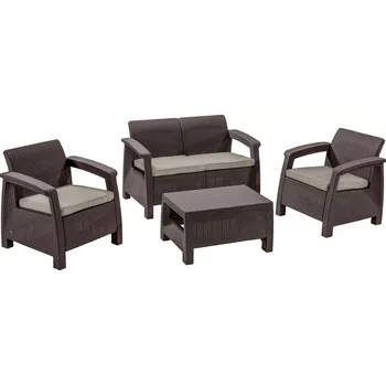 Zahradní sestava Keter Corfu hnědý