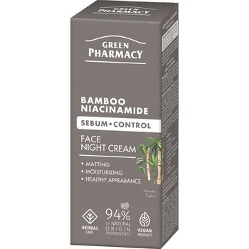 Pleťový krém Víceúčelový pleťový krém Green Pharmacy Bambus a Ceramidy na noc 50 ml