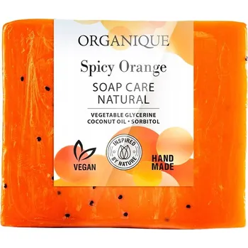 Koupelová kosmetika ORGANIQUE Přírodní mýdlo Spicy Orange pro péči o pokožku 100g