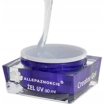 Lak na nehty Bezbarvý podkladový a stavební Gel Allepaznokcie 50ml