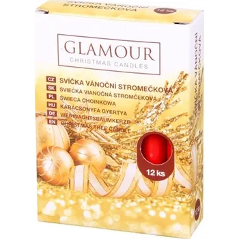 Svíčka Svíčka stromečková vánoční matná 12ks 100x12mm