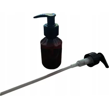 Láhev PET láhev s dávkovačem - hnědá 100 ml