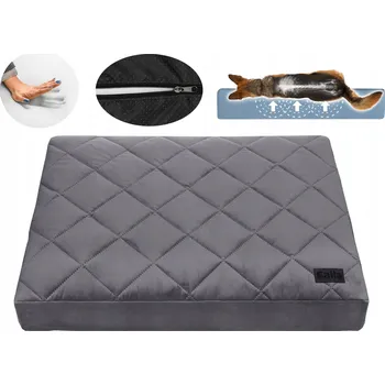 Pelíšek pro psa Salla ortopedické pelíšek pro psa šedé 70 cm x 50 cm