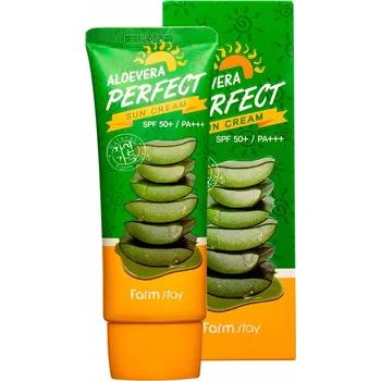 Opalování Farmstay Aloevera Perfect Sun Krém na opalování s aloe vera SPF 50+ 70g