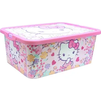 Úložný box ÚLOŽNÝ BOX HELLO KITTY Stor 03365 13L storage click box Velikost: uni