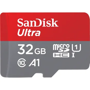 Paměťová karta SanDisk Ultra microSDHC 32GB 120MB/s A1 Class 10 UHS-I, s adaptérem