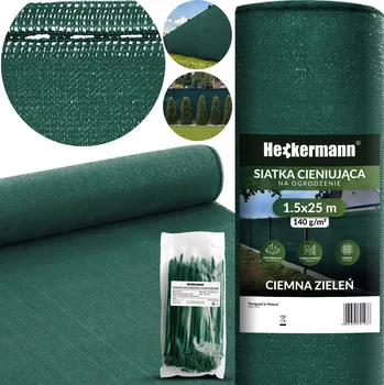 zahradní zástěna Stínící tkanina Heckermann zelená 1,5x25 m, potažená PVC, 140 g/m2