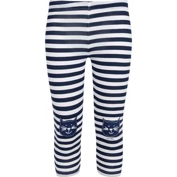 Dívčí legíny Dívčí legíny 3/4 dětské proužkované legíny 104 s kočkami Endo