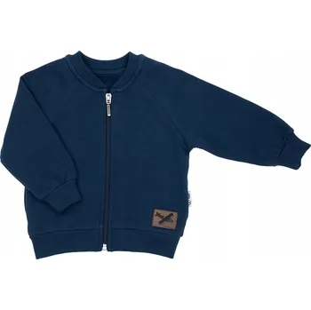 Chlapecká mikina Chlapecká tepláková rozepínací mikina Nicol, tmavě modrá, vel. 104