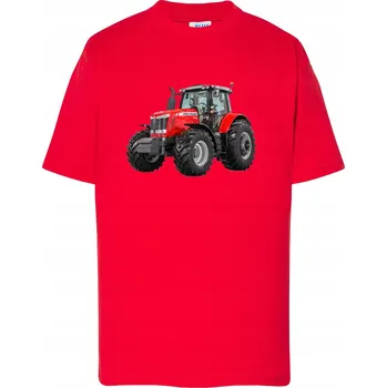 Dětské tričko s traktorem. ČERVENÝ TRAKTOR dárek 158 (12-14 LET)