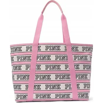 Victoria's Secret plážová taška bavlna růžová
