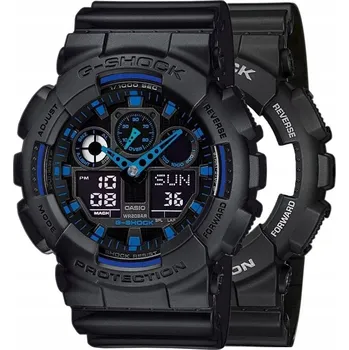 Hodinky Hodinky Casio G-Shock SET GA-100-1A2ER + LUNETA 10358741 + ŘEMÍNEK 10347688 20