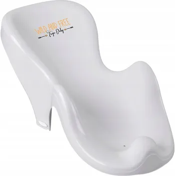 Lehátko do vany TEGA Baby Wild & Free protiskluzové lehátko bílé/sloník