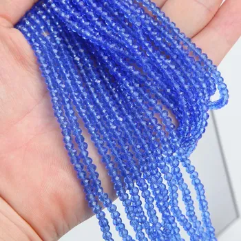 Náramek Křišťálové broušené rondelle korálky | šperky - 3 , 3x4mm (112-120ks)