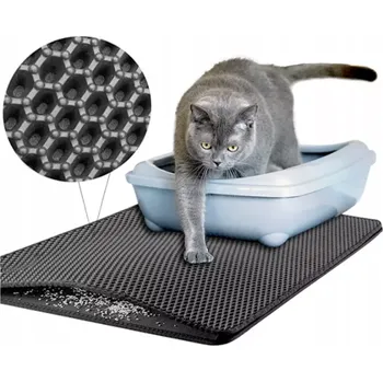 Kočičí podložka před toaletu – šedá