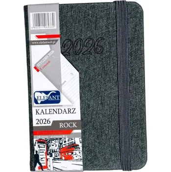 Kalendář Kalendář 2026 A7 týdenní Rock - šedý