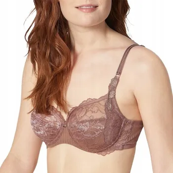 Podprsenka Triumph podprsenka s měkkými košíčky, krajková, hnědá Peony Florale W, velikost 75B