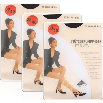 Dámské punčochy Tvarující Punčocháče s kompresí 40D vel. L (40/42) antracit - 3 páry