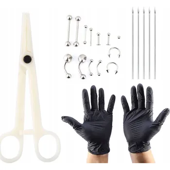 Piercing SADA NÁSTROJŮ PRO PIERCING TĚLA