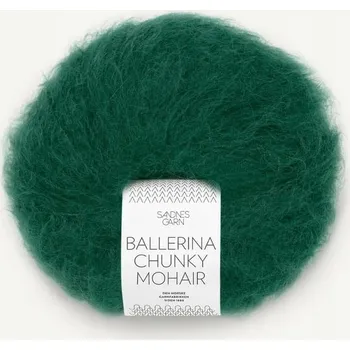 Příze Příze Sandnes Garn Ballerina Chunky Mohair 7772 / smaragd (smaragdově zelená)