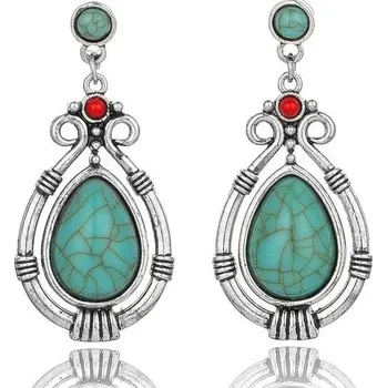 Náušnice Elegantní visací zelené vintage náušnice | náušnice, šperk - Styl-29