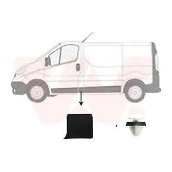 Lišta karosérie VAN WEZEL Ozdobná / ochranná lišta, boční stěna 4396423