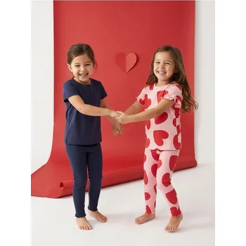 Dívčí oblečení Sinsay - Bavlněné tričko 2 pack - pastelová růžová - 942HG-03X - 942HG-03X-98