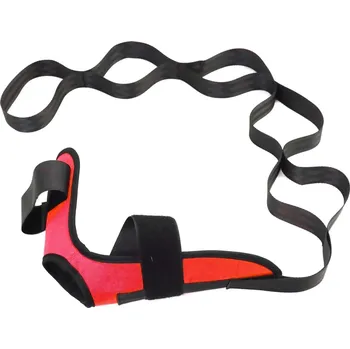 Flexibilní fitness pás na nohy | popruh - Červený