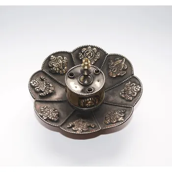 Vonná tyčinka Stojánek Tibet/kovový - měď /šťastné symboly