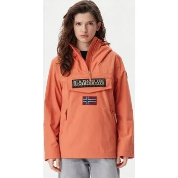 Moto bunda Bunda Napapijri větrovka s kapucí oranžová, velikost XS