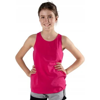 Podprsenka Dívčí bavlněné tílko boxer střihu fialová (fuchsiová) 146-152 YOCLUB