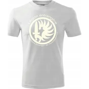 Pánská móda Tričko STRIKER Légion étrangére Barva: bílá, Velikost: S