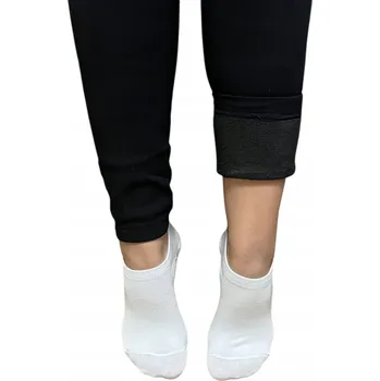 Dámské legíny VLNĚNÉ ZATEPLENÉ DÁMSKÉ LEGÍNY S KOŽÍŠKEM XL/XXL