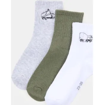 Sinsay - žebrované ponožky 3 pack - vícebarevná - 490HR-MLC - 490HR-MLC-R34