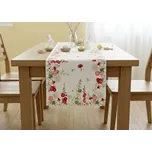 Vzorovaný ubrus - běhoun na stůl FLOWERS II. 40x220 cm Mybesthome